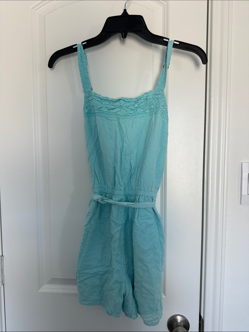 Abercrombie Kids Turquoise Lace Romper